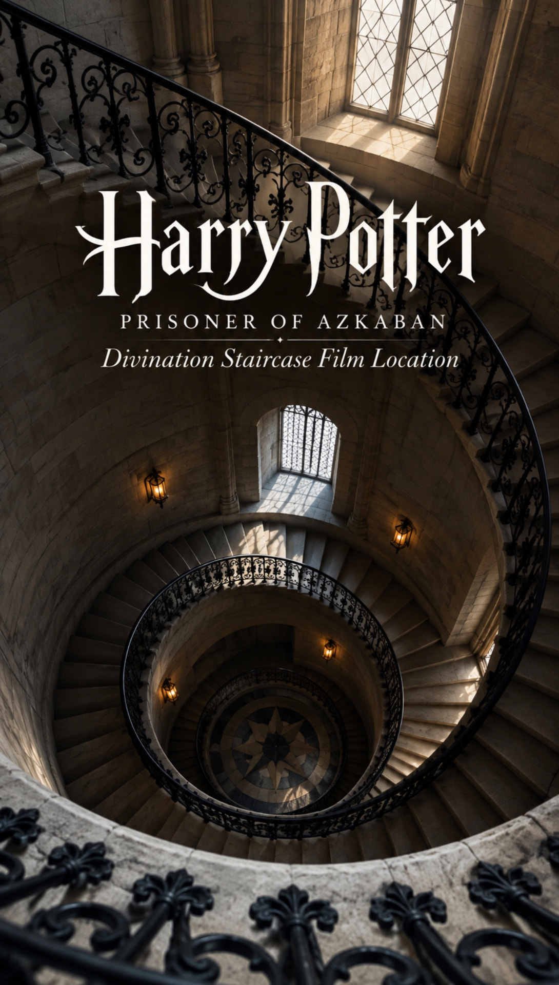 St Paul’s Geometric Staircase with Prisoner of Azkaban location lettering